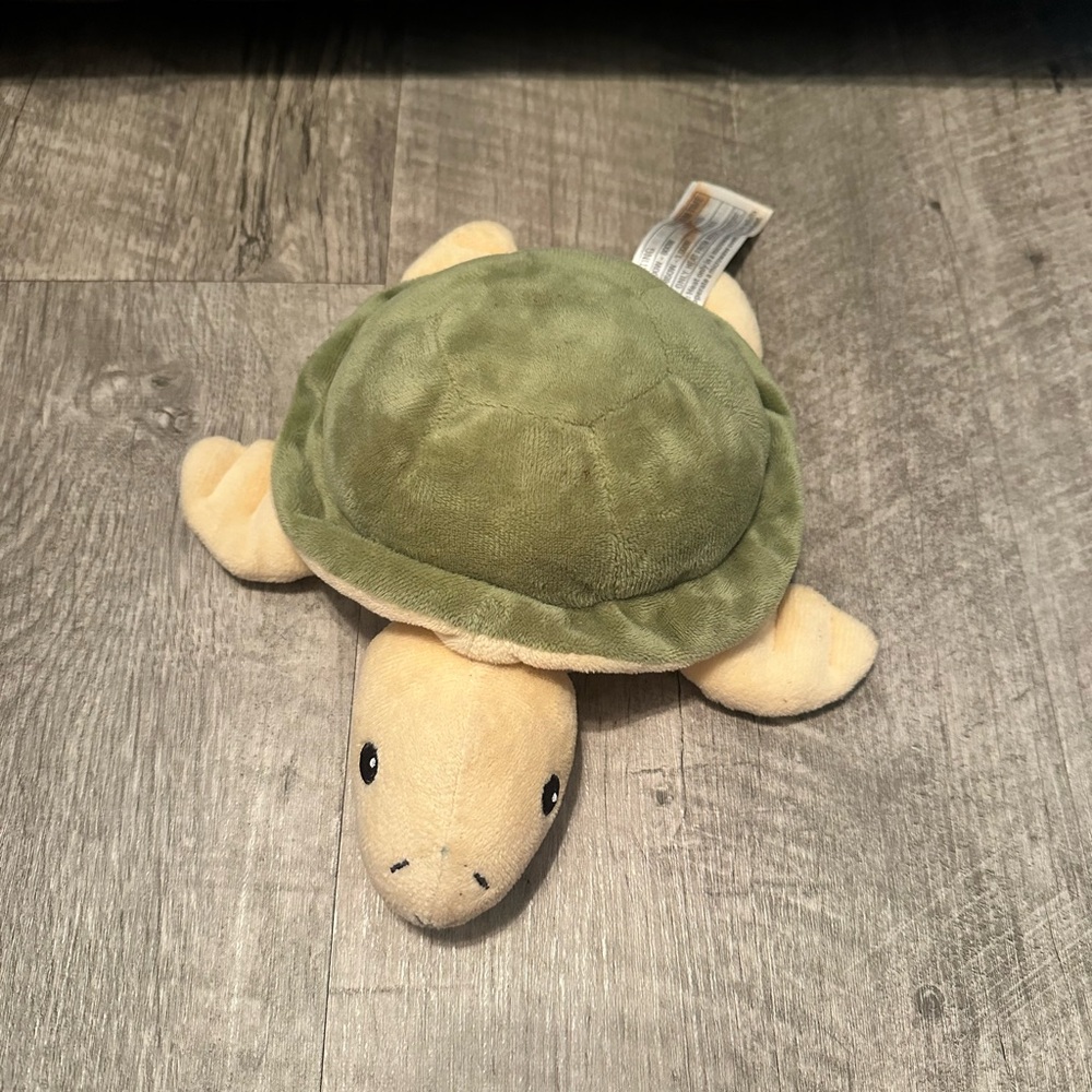 Plush Turtle rice heat pack warmer - Green and Tan